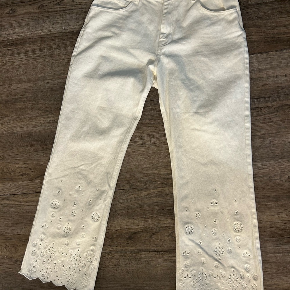 STAUD white jeans